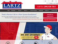 Tablet Screenshot of lartzheating.com